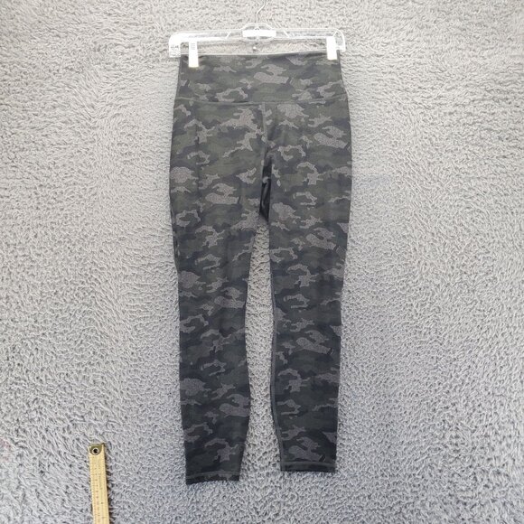Fabletics Pants - Fabletics Pants Womens Small Gray Camo PowerHold High Rise Ankle Leggings